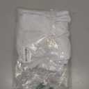 REORIA Women's Spring Mesh Sheer Long Sleeve Wedding Guest Dress Sexy Floral Bodycon Maxi Long Dresses (Large, Brilliant White)