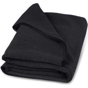 Facmogu Speaker Grill Cloth, 67"x20" Speaker Cloth Speaker Cover Fabric Stereo Mesh Replacement for Home Speakers, Stage Audio Speakers and Vintage Carpet Subwoofer Repair - Black Mesh Fabric