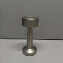 HPUFKOT Portable LED Table Lamp, 3-Levels Brightness Metal Desk Lamp,3 Color Touch Control Rechargeable Lamp, Ideal Bedside Lamp for Nightstand,Bedroom, Living Room (Silver)