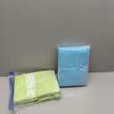 Woanger 100 Pcs Disposable Adult Bibs for Eating 3 Ply Waterproof Bib Adhesive Tab Napkins for Elderly Home Care Personal Use Patients Dentist Nail Salon