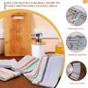 Terry Dish Towels, Pack of 6, 30 x 50 cm, Highly Absorbent Kitchen Cleaning Cloths 12"X20" Milange