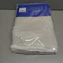 MIULEE Linen White Curtains 90 Inch Length 2 Panels Set for Living Room Bedroom Semi Sheer Light Filtering Farmhouse Rod Pocket Long Soft Thick Linen Textured Window Drapes W42XL90