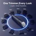 Beard Trimmer for Men, All-in-One Electric Razor & Hair Clipper, Waterproof Cordless Mustache Grooming Kit, Rechargeable Beard Hair Nose Ear & Body Trimmer, Face Shaver, Gifts for Men Husband Father