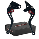 RIDE IT FOREVER Short Brake Clutch Levers for Ninja650R Ninja 650 R ER6F ER6N 2009-2016,Ninja400R 2011, Compatible with Versys 650cc 2009-2014 Shorty Black Motorcycle levers