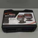 Wireless Trailer Lights, USB-C Magnetic Wireless Tow Light with Retroreflectors, Adjustable, Rechargeable Towing Light Kit with Powerful Suction Base for Trucks, Boat, RV, Vehicle, Caravan (Upgrade Version 2.0)