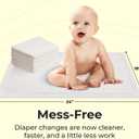 Peekapoo - The Original Disposable Baby Changing Pad Liners 50 Pack | Super Soft, Waterproof, Ultra Absorbent | Portable, Travel-Friendly, Mess-Free Diaper Changes Anywhere