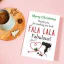 2 x Funny Hair Stylist Beautician Christmas Card, Cute Christmas Appreciation Card for Beauty Shop Worker Hairdresser, Beautician Hair Stylist Xmas Holiday Thank You Cards for Him Her (#13)