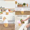 Cabilock Ice Cream Mechanical Kitchen Timer 60-Minute Countdown Clock 4.17X2.59X2.59In Plastic Cooking Timer for Baking Cooking Classroom Use