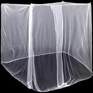 4 Corners Mosquito Net for Mosquiteros para Camas Bed Canopies Netting Bed Drapes Rectangular Mosquito Mesh for Camping Home Outdoor Travel Dormitory(White,L87 X W79 X H79 Inch)