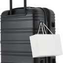 Scotch & Soda Rotterdam Expandable Hardside Luggage, Black, 22" Carry-On