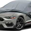 16 Layers Car Cover Waterproof All Weather, Heavy Duty Full Exterior Cover Universal Fit Coupe Ford Mustang/Shelby, Chevrolet Camaro/Corvette, Kia Optima, Audi A4/A5, BMW 5 Series 525i etc. (0 Fit Coupe Length 186-193 inch)