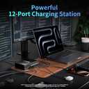 1200W USB C Charger Block.Fast MacBook Pro Charger Charging Station 12 Port 140W PD PPS AVS HUB for All iPhone 17 Pro Max/17 Air/16 SE/Samsung Galaxy 25/ MacBook Pro/Air/iPad Pro/240W Cable