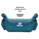 Diono Solana, No Latch, Pack of 2 Backless Booster Car Seats, Lightweight, Machine Washable Covers, Cup Holders, Blue Razz Ice