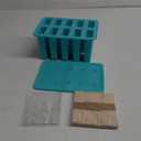 Popsicles Molds, Silicone ice Pop Mold Food Grade Cakesicles Mold For ice Cream 50 Popsicle Sticks 50 Popsicle Bag (Blue, 12 Cavities)
