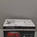 Roter Mond 2 Slice Toaster Retro Stainless Steel with Bagel, Cancel, and Defrost Functions, 6 Bread Shade Settings, Extra Wide Slots and Removable Crumb Tray, Red