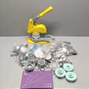 Button Maker Machine 3 Sizes, DIY Pin Ma3243242 Interchangeable Button-Models Badge Button Press Machine with 300 Sets 25+32+58mm Button Maker Supplies&Circle Cutter 2026 Upgrade