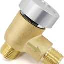 RV Vacuum Breaker Check Valve, Replace Leaking Vacuum Breaker on Black Tank Check Valve for RV Camper Trailer Flusher, 571-VAC-CHK-A Brass Breaker to Improve Freshwater