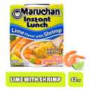 Maruchan Instant Lunch Ramen Noodles, Lime Flavor with Shrimp Japanese-Style Instant Noodle Soup, Easy Meal Ready in 3 Minutes 2.25 Oz. (12 Pack)