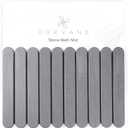 Large Stone Bath Mat (28" x 19")  Foldable Diatomaceous Earth Bath Mat for Bathroom  Quick Dry, Super Absorbent, Non-Slip, Easy to Clean  Spa-Inspired Design  Orkvane  Mineral Grey