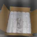 Boardwalk 16 Gallon High-Density Can Liners - 1000 Count Bulk Commercial Trash Bags, 6 Micron Star-Seal, Coreless Perforated Roll, Clear (24"x33")