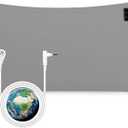 Grounding Pillowcase Improve Sleep Conductive Earthing Pillowcase Queen 10% Silver Fiber with 15ft Grounding Cord 20x30in Gray