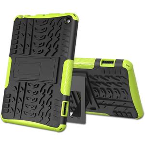 ROISKIN Kickstand Case 2-Layer Heavy Duty Shockproof Kids Cover for 2022 Release Tablet 7 inch Case 12thgeneration Without Screen Protector, Not for 7 inch iPad TCL Samsung ((Horizontal Mode)Flre7case2022release12thgen, Green)