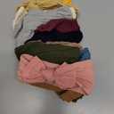 CLLOT Super Stretchy Soft Knot Headbands with Hair Bows Head Wrap Hair Accessories For Newborn Baby Girls Infant Toddlers Kids