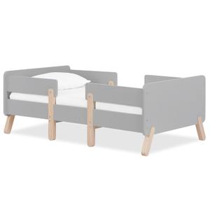 Dream On Me Osko Convertible Toddler Bed Made with Sustainable New Zealand Pinewood in Grey, BSA & Greenguard Gold Certified, Non-Toxic Finish
