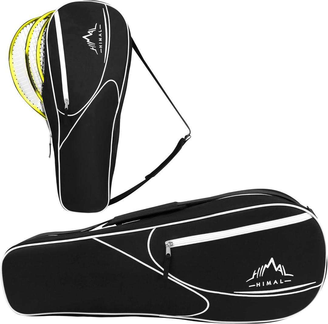 Himal 3 Racquet Tennis Bag With Protective Pad, tennis racket bag for Men Women, Sports enthusiasts of all ages (Black)
