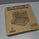 SUPEASY Desk Organizer with File Holder, 5-Tier Mesh Paper Letter Tray with Magazine Holder, Desktop Organizer and Storage for Desk Accessories Office Supplies, Black