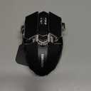 EWEADN G5 Wireless Gaming mouse, 12800 Adjustable DPI Ergonomic Mouse with 6 RGB Backlit Modes, Rapid Fire Key, 9 Programmable Macro Buttons, Rechargeable Bluetooth Mouse for PC/Mac/Laptop - Black