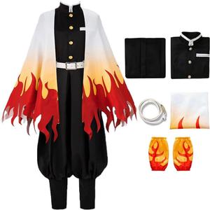 Oikawa Rengoku Cosplay Costume Rengoku Outfits Anime Uniform Kimono Full Set (Large)