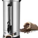 VEVOR Commercial Coffee Urn, 110Cups/16.5L Stainless Steel Large Coffee Dispenser, 1500W 110V Electric Coffee Maker Urn For Quick Brewing, Hot Water Urn for Easy Cleaning