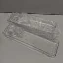 Shower Caddy Suction Cup,2 Pack Shower Shelf for Bathroom Storage,No Drilling Removable Transparent Clear Shower Caddy Suction Cup,Large Capacity Reusable Shelves,Max Hold 11lbs With towel bar