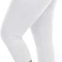 VOGUEMAX Women's Capri Leggings Plus Size Stretch and Comfy High Waisted Three-Quarter Leggings Plus (XXL)