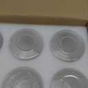 6 Pcs Bubble Seeded Glass Shade Replacements for Pendant Light Fixtures Glass Lamp Shade Cover,1-5/8 Inch Fitter,4"w x 6"h,Replacement Lamp Globe for Chandelier Wall Light Sconce (Clear)