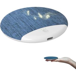 Bluetooth Pillow Speaker-Mini Bone Conduction Bluetooth Sleep Aid, Private Sleep Headphones, Ultra Thin Pillow Speaker for Adult (Ellipse)