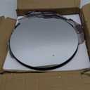 Suwimut Set of 12 Round Mirror Candle Plate Set, 12 Inch Round Mirror Trays, Circle Glass Mirror Tiles for Table Centerpieces, Wedding Party Decorations, Wall Decor, Crafts, 1.7mm Thick