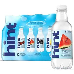 Hint Infused Bottled, Best Sellers Variety Pack - Sugar Free Flavored with Zero Calories, Natural Essences, and No Artificial Sweeteners - 16 Fl Oz (Pack of 12) EXP JUL162027