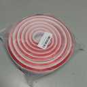 KNEELISA 16.4ft/5m Flexible Peel and Stick Quarter Round Molding Trim for Walls,Bendable 1/4 Round Rubber Floor Shoe Molding,Crown Moulding Ceiling Border Trim,Double Adhesive Caulk Strip,White
