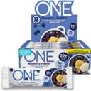 ONE Protein Bars, Blueberry Cobbler, Gluten Free with 20g Protein and 1g Sugar, Pantry Staples, 2.12 oz (12 Count) Best By: 12/2025