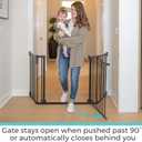 Toddleroo by North States - Deluxe Décor Safety Gate: Hardware Mounted Extra Wide Metal Baby Gate - Adjustable Child Gate - 38.3 to 72 Inches Wide - 30 Inches Tall - Matte Bronze