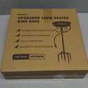 Daoeny Heated Bird Bath for Winter, 100W Heated Bird Baths for Outdoors Thermostat Control with 5-Prong Metal Base, Heated Bird Bath for Outside Winter Garden Patio Yard Lawn (Grey) (Gray)