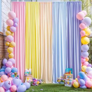 Pastel Backdrop Curtains Unicorn Backdrops Unicorn Party Backdrops for Girls Birthday Party Decoration 10ft 7ft