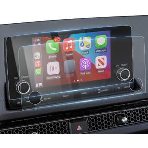 Karltys [Upgrade 2PCS Screen Protector for Honda Civic Sport /11th Gen 2022~2025/HR-V 2023~2025 7-Inch Accessories [No Glare & Fingerprint] for Touchscreen Tempered Glass Navigation Film