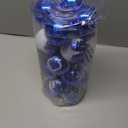 Joiedomi 24 Pcs Christmas Ball Ornaments, Blue & White 2.3 Deluxe Delicate Painting & Glittering Shatterproof Christmas Tree Ornaments for Wreath Garland Holiday Indoor Party