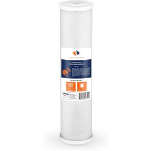 Aquaboon 4.5 x 20 Carbon Block Filter Cartridge Large - 5 Micron Whole House Water Filter Replacement Remove Chlorine Taste Odors Compatible with FC25B, EPM-20BB, CB-BB-20, 155783-43 (1 Pack)
