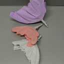 Honoson 3 Pcs Large Butterfly Party Decorations Hanging 3D Crepe Paper Butterfly Decoration Giant Supply for Wedding Party Birthday Baby Shower Garden Wall(Purple, Pink, White,7inch,11inch)