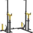 K KiNGKANG Adjustable Squat Rack,Multi-Function Barbell Rack for Weight Lifting and Home Gym Fitness Workout Portable Squat Bench Press,Load 690LBS