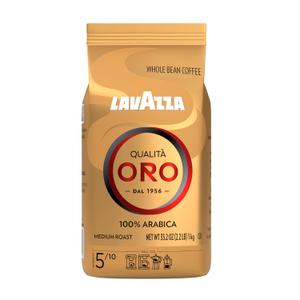 Lavazza Qualit Oro Whole Bean Blend, Medium Roast, 2.2 Pound (Pack of 1) ,100% Arabica, Central America & African highland origins, Fruity & Aromatic, Best By 30/06/2025